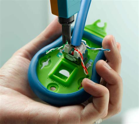 He called them and it turned out that he needed the proper termination protocol (568b) because the cameras would only work with the correct number of twists in the cable pairs. Amazon.com: Leviton 61110-BL6 Extreme Quick Port Connector ...