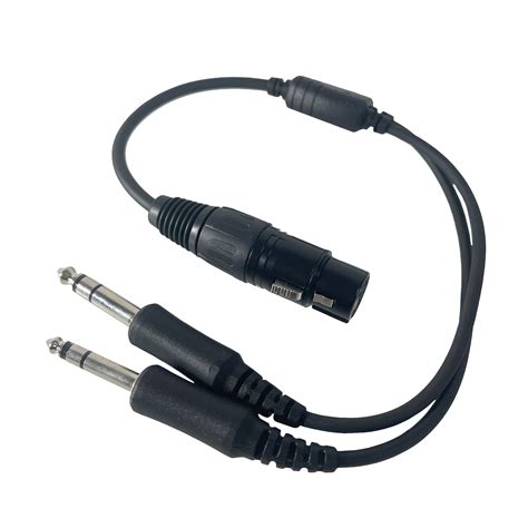 Stealth Aviation Headset Adapter 5 Pin Xlr Airbusboeing Plug To Dual