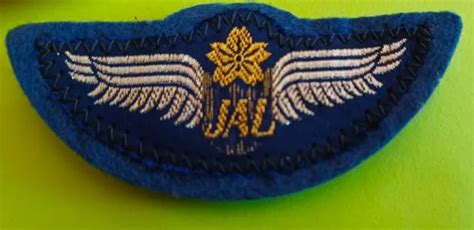 Japan Airlines Jr Pilot Kiddie Wing Cloth 1449 Picclick