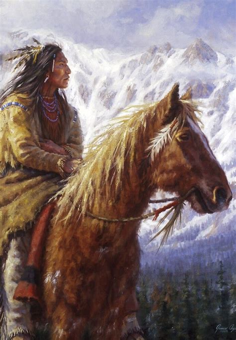 Warriors Of The High Country 2 Ute Native American Paintings James