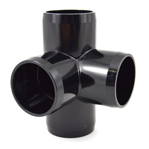 1 14 4 Way Black Pvc Furniture Fitting On Sale Now