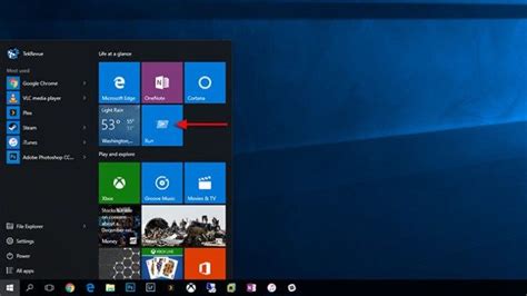 Como Adicionar O Comando Executar Ao Menu Iniciar Do Windows 10 Pc E Mac