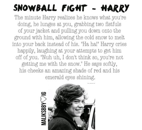 Harry Styles Imagine Snowball Fight Imagines And Preferences