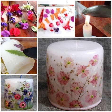 Wonderful Diy Decorate Candles With Dry Flowers
