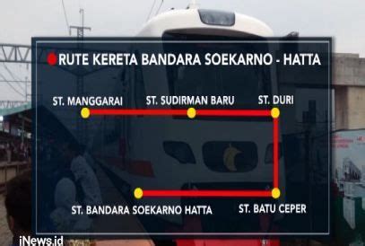 Siap Beroperasi Ini Rute Kereta Bandara Soekarno Hatta