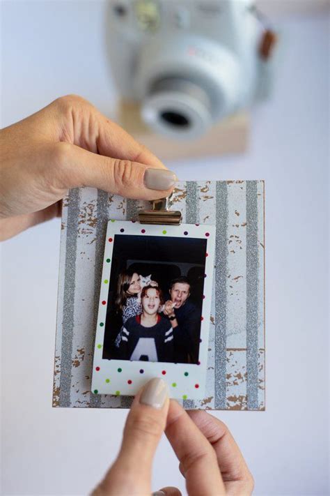 Instax Mini Photo Holder Polaroid Photo Frame Silver Design