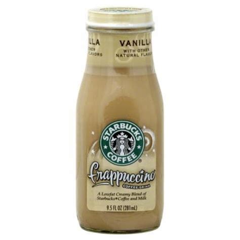 Starbucks Vanilla Frappuccino Chilled Coffee Drink Fl Oz Kroger