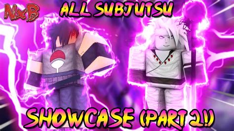 New All Subjutsu Showcase Naruto Rpg Beyond Part Two Youtube