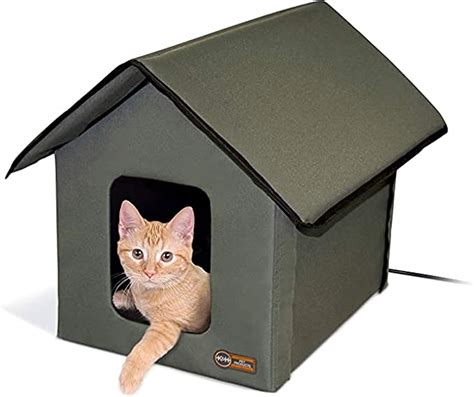Kandh Pet Products Outdoor Heated Kitty House Outdoor Cat