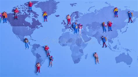 Stop Motion Of Backpacker Travellers Visit Various Countries In On
