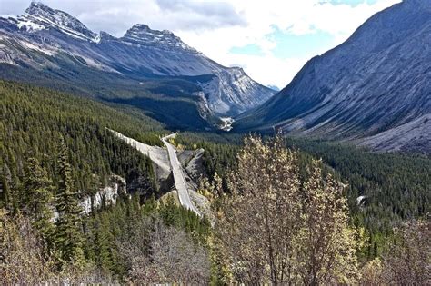 Highway Through Scenic Mountains Canada Free Image Download
