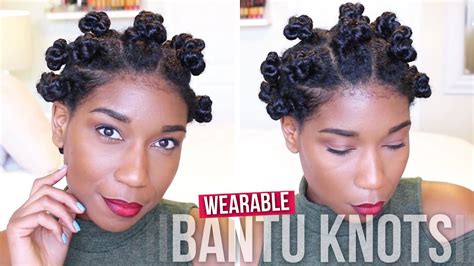 Twist hairstyle for natural hair. Wearable Threaded Bantu Knots | Protective Natural ...