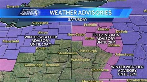 Freezing Rain And Winter Weather Advisories Issued