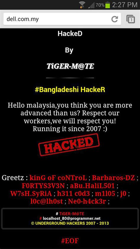 Penggodam Bangladesh Serang Laman Web Dan Blog Malaysia