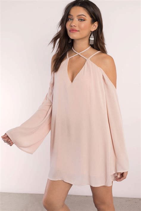 Luckily we at fabulous have some ideas for you to make it's crucial we look good on graduation daycredit: Cute Rose Shift Dress - Cold Shoulder Dress - Shift Dress ...