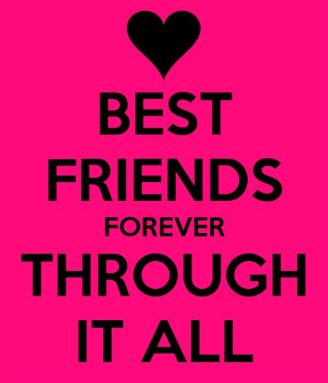 Best Friends Forever Through It All Poster Kalli Keep Calm O Matic