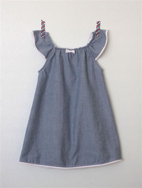Simple Girl S Sundress With Flutter Sleeves Sewing Tutorial It S Always Autumn