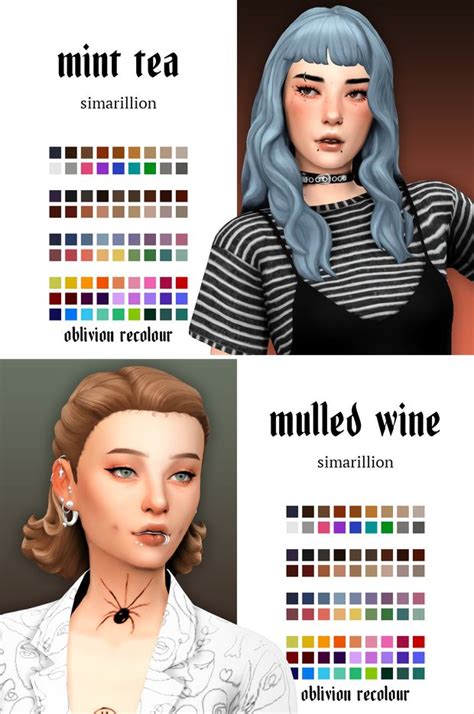 Mint Hair Color Sims 4 Ezra Culbertson