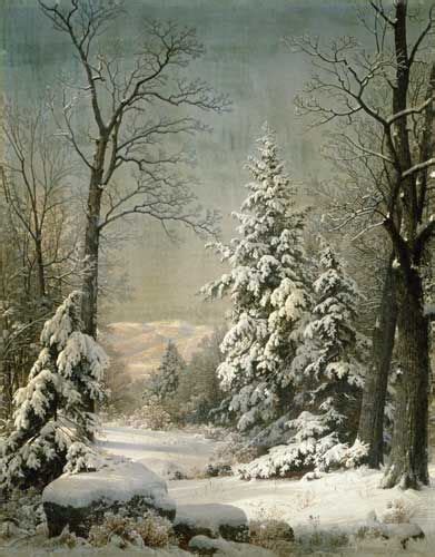 Snow Covered Tree Painting Picture Ideas