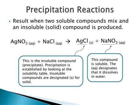5 Example Of Precipitation Reaction Slide Share
