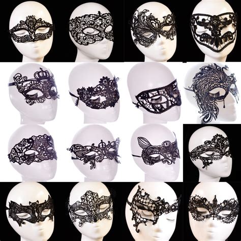 Women Black Lace Eye Face Mask Masquerade Party Ball Prom Halloween Costume Masquerade Party