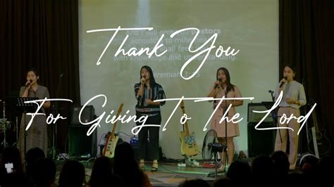 Thank You For Giving To The Lord Ray Boltz Highpoint Music