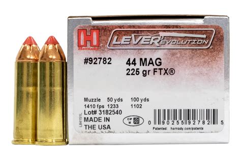 Hornady 44 Mag 225 Gr Ftx Leverevolution 20box Vance Outdoors