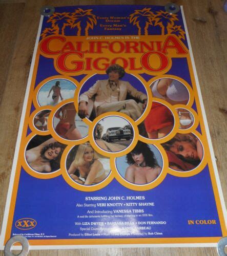 california gigolo original ss rolled poster 1979 john holmes kandi barbour ebay