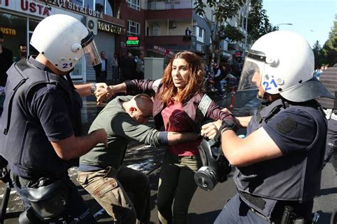 Turkeys Kurds Stage Nationwide Protests Over Arrests WSJ