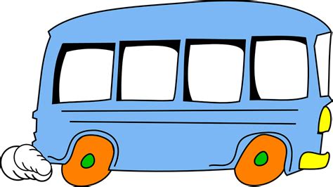 Free Vector Graphic Bus Cartoon Speeding Cute Free Image On