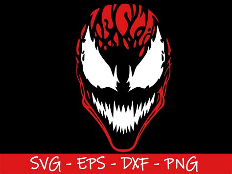 Carnage Svg Carnage Head Cricut Symbiote Svg Cut Files For Etsy Uk