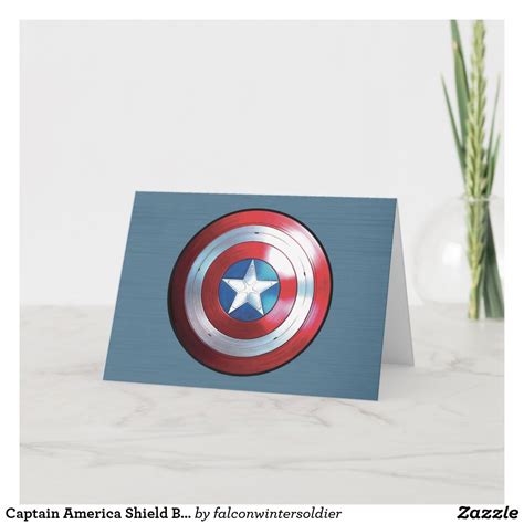 Captain America Shield Badge Card Zazzle Captain America Shield