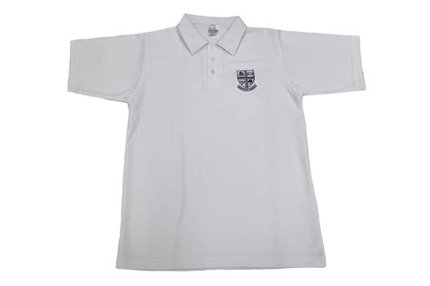 Golf Shirt Mm White Emb Westville Girls High School Gem Schoolwear