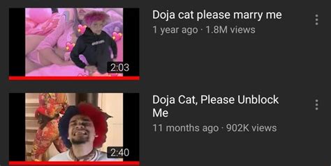 Doja Cat Please Marry Me 18m Views Ifunny