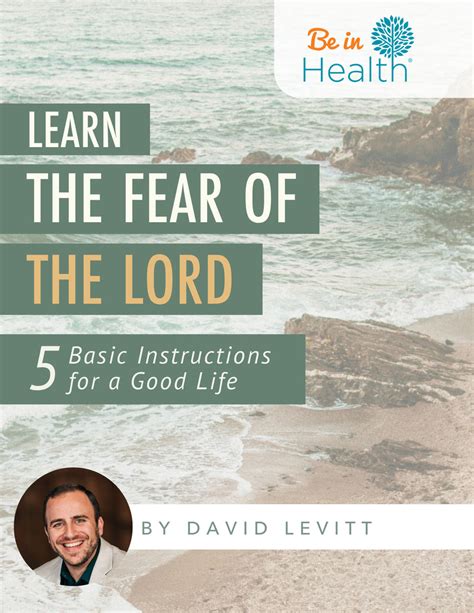 Learn The Fear Of The Lord By David Levitt Free Ebook Be In Health