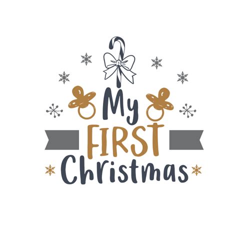 My First Christmas Svg Cutting Files Christmas Svg Scrapbook Title Free