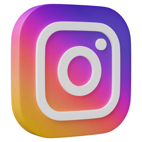 Free 3d Prestar Instagram Logo Icono Aislado En Transparente