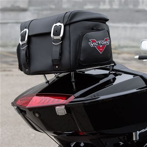 Touring Luggage Rack Bag Black By Victory Motorcycles Victory Parts Pro