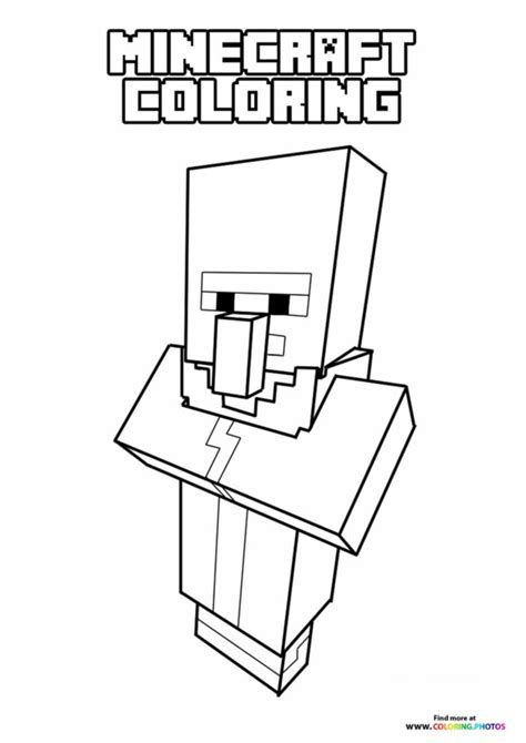 Minecraft Characters Coloring Pages For Kids