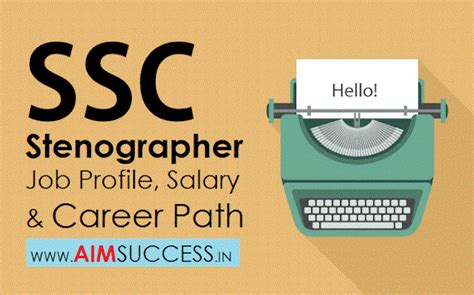 Ssc Stenographer Job Profile Salary And Career Path