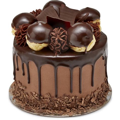 Chocoloate Mud Profiterole Drip Cake Each Woolworths