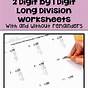 Long Division 4 Digits By 2 Digits Worksheets