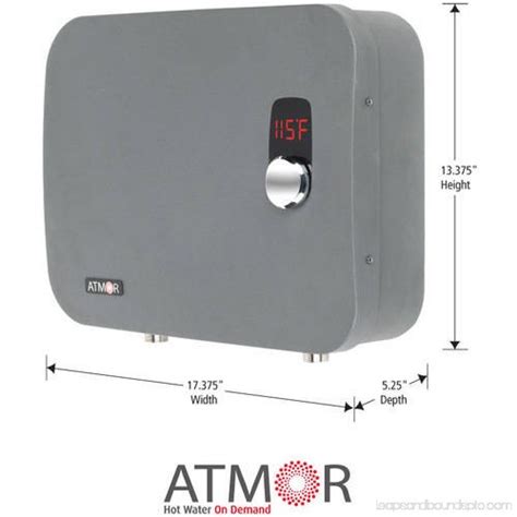 Atmor ThermoPro 24kW 240 Volt 4 6 GPM Stainless Steel Digital Tankless