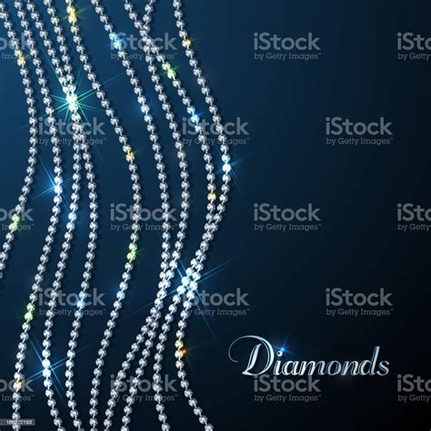 Sparkling Diamonds Background Stok Vektör Sanatı And Elmas‘nin Daha Fazla