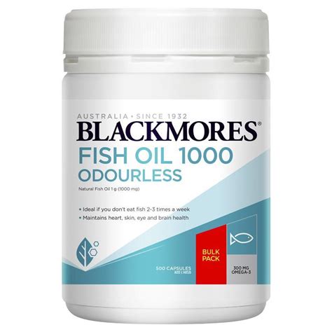 The oil makes up approximately 50% of the jojoba seed by weight. Buy Blackmores Odourless Fish Oil 1000mg Bulk Pack 500 ...