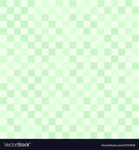 Checkerboard Pattern Green Seamless Background Vector Image