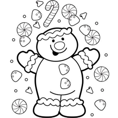 Oncoloring.com, a completely free website for kids with thousands of coloring pages classified by theme and by content. Gingerbread Coloring Page - Free Christmas Recipes ...
