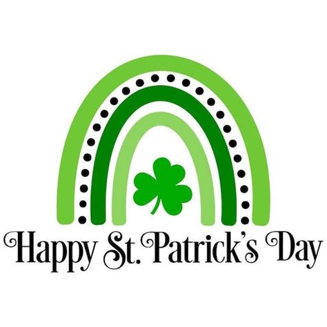 St Patricks Day Rainbow Svg Lucky Rainbow Svg Digital Etsy