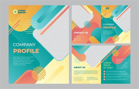 Modern Colorful Company Profile Template 20591560 Vector Art At Vecteezy