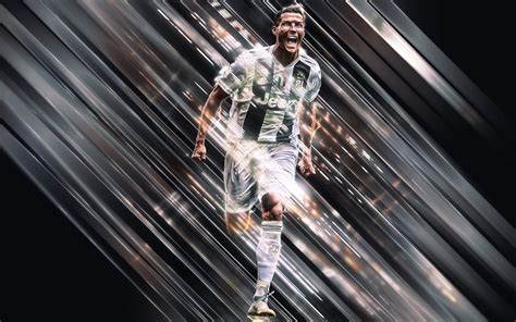 Download Wallpapers Cristiano Ronaldo Creative Art Blades Style